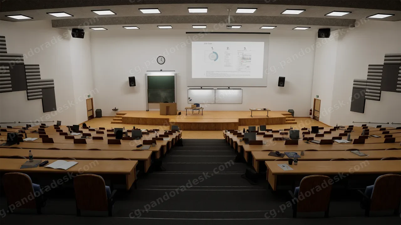 大学教室内部环境 学校教室(大学/班级)University Classroom Interior Environment School Room