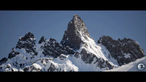 写实山脉雪山 - Frostholm Mountains Realistic