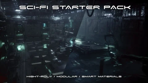 模块化科幻太空 Sci-Fi Starter Pack - Modular - KitBash