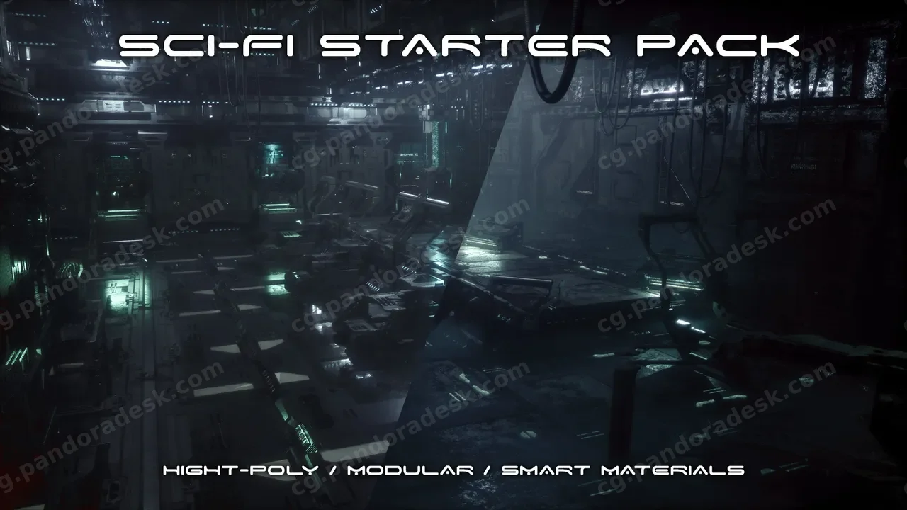 模块化科幻太空 Sci-Fi Starter Pack - Modular - KitBash