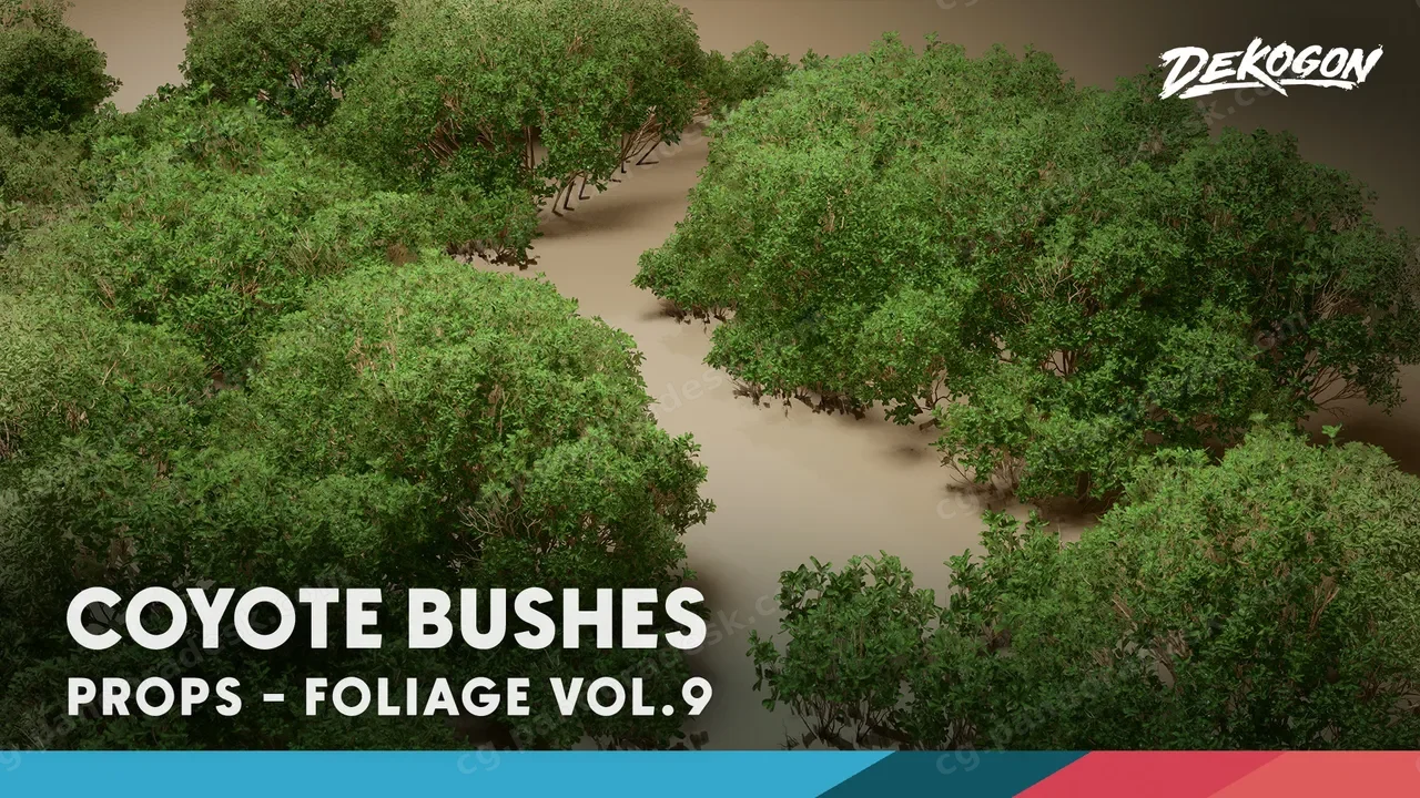 树叶-灌木丛 - Foliage VOL.9 - Coyote Bushes (Nanite and Low Poly)