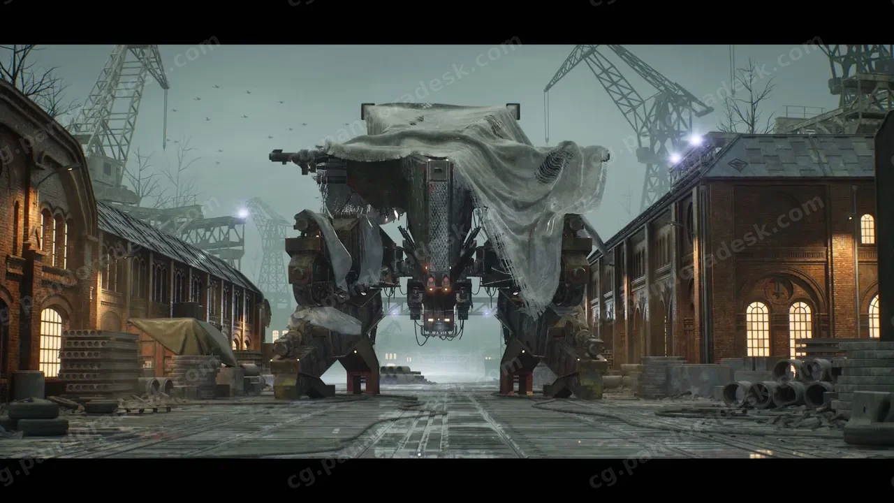 老旧造船厂道具模型 - Old Shipyard
