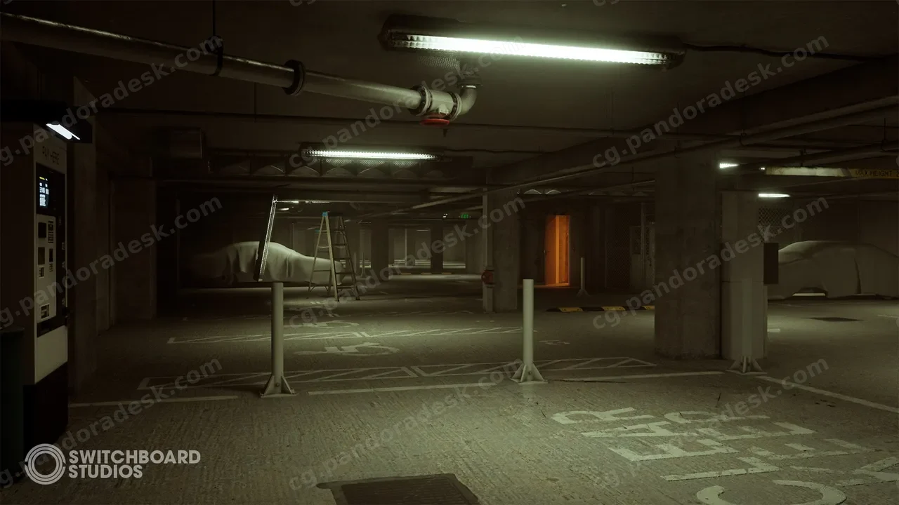 地下停车场和走廊 - Atmospheric Modular Underground Car Park & Hallways