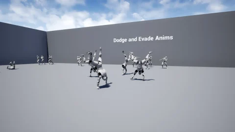 躲避逃避躲闪动画合集 Dodge and Evade Anims
