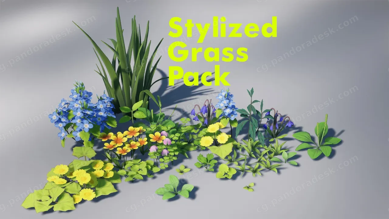 风格化草 - Stylized Grass Pack