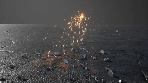 金属机械擦出火花视觉特效 Mechanical Damage FX