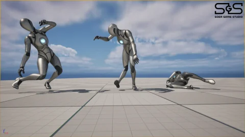 人物角色受伤重伤倒下动画 Severe Injury Animations