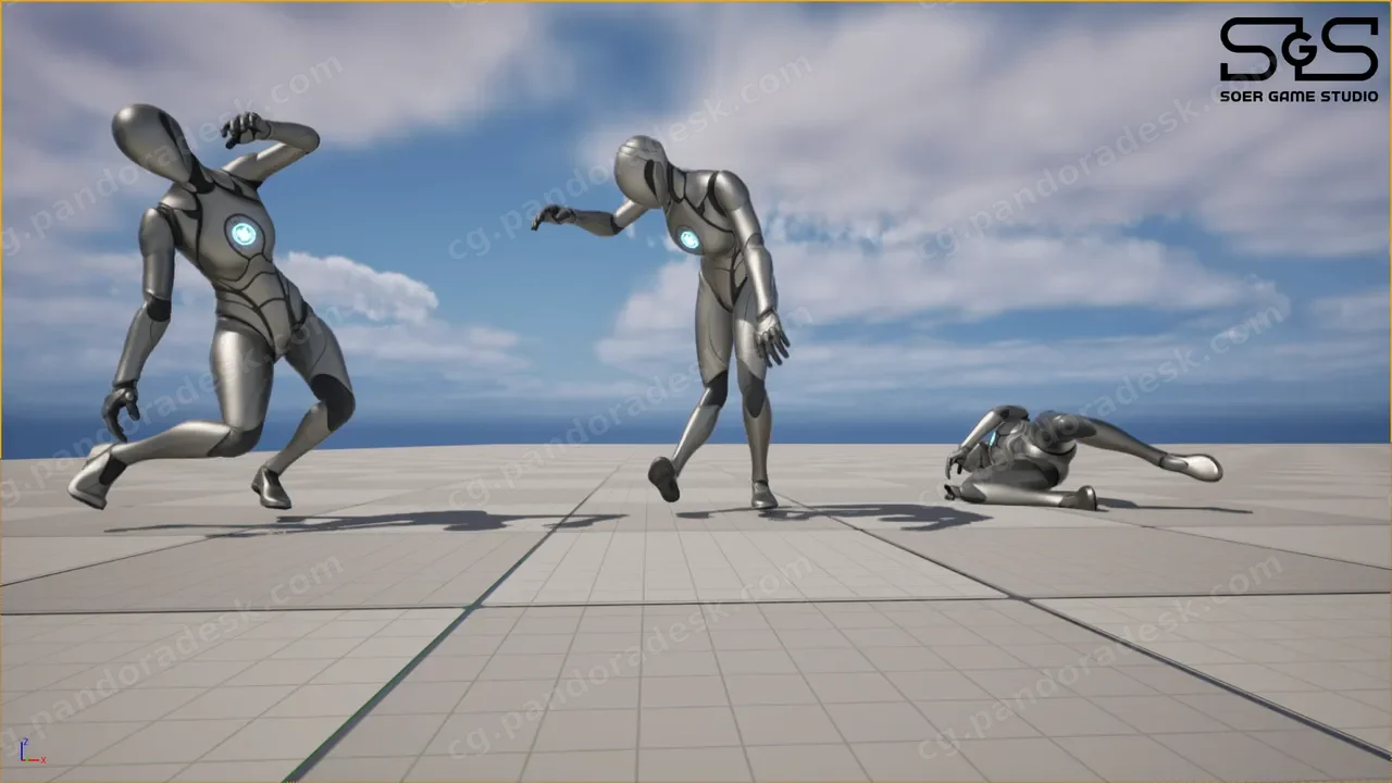人物角色受伤重伤倒下动画 Severe Injury Animations