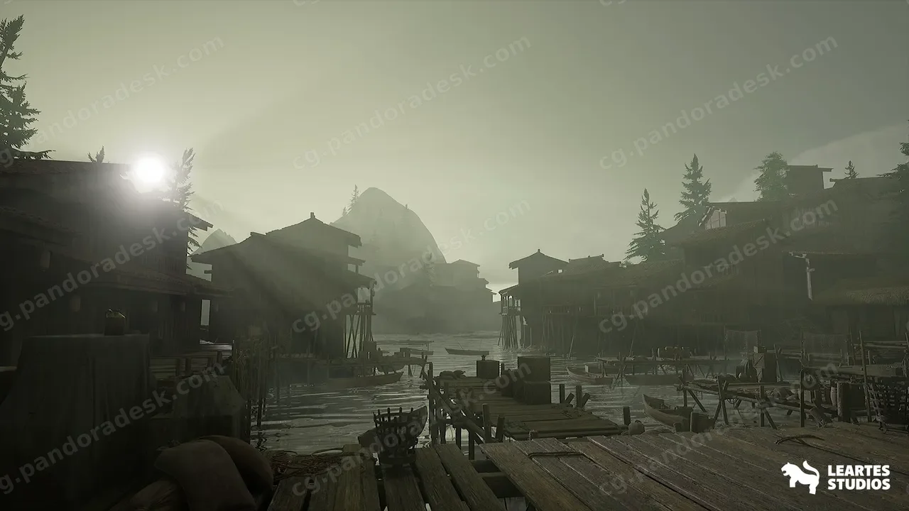 亚洲渔村环境 - Asian Fishing Village Environment