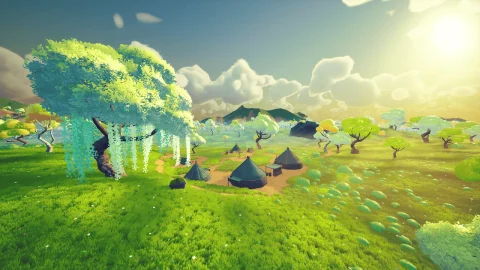 户外村落-Stylized Colorful Village Pack