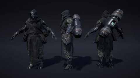 科幻角色（乌鸦） - Sci-Fi Character 05 Crow