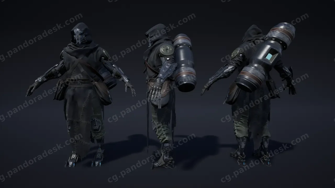 科幻角色(乌鸦) - Sci-Fi Character 05 Crow