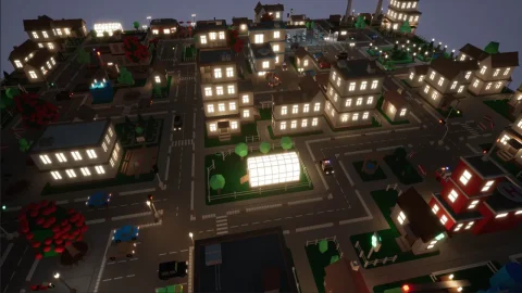 低多边形城市 - SV Low Poly City