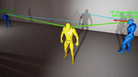 潜行发现系统插件 - NPC Eyes Sight System - PRO