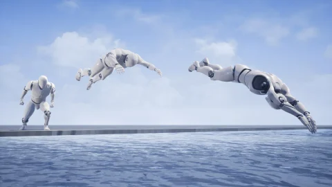 泳池潜水动画-Pool Dives Animation Set