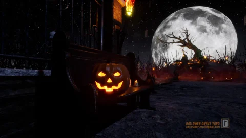 万圣节墓地 - Halloween Graveyard