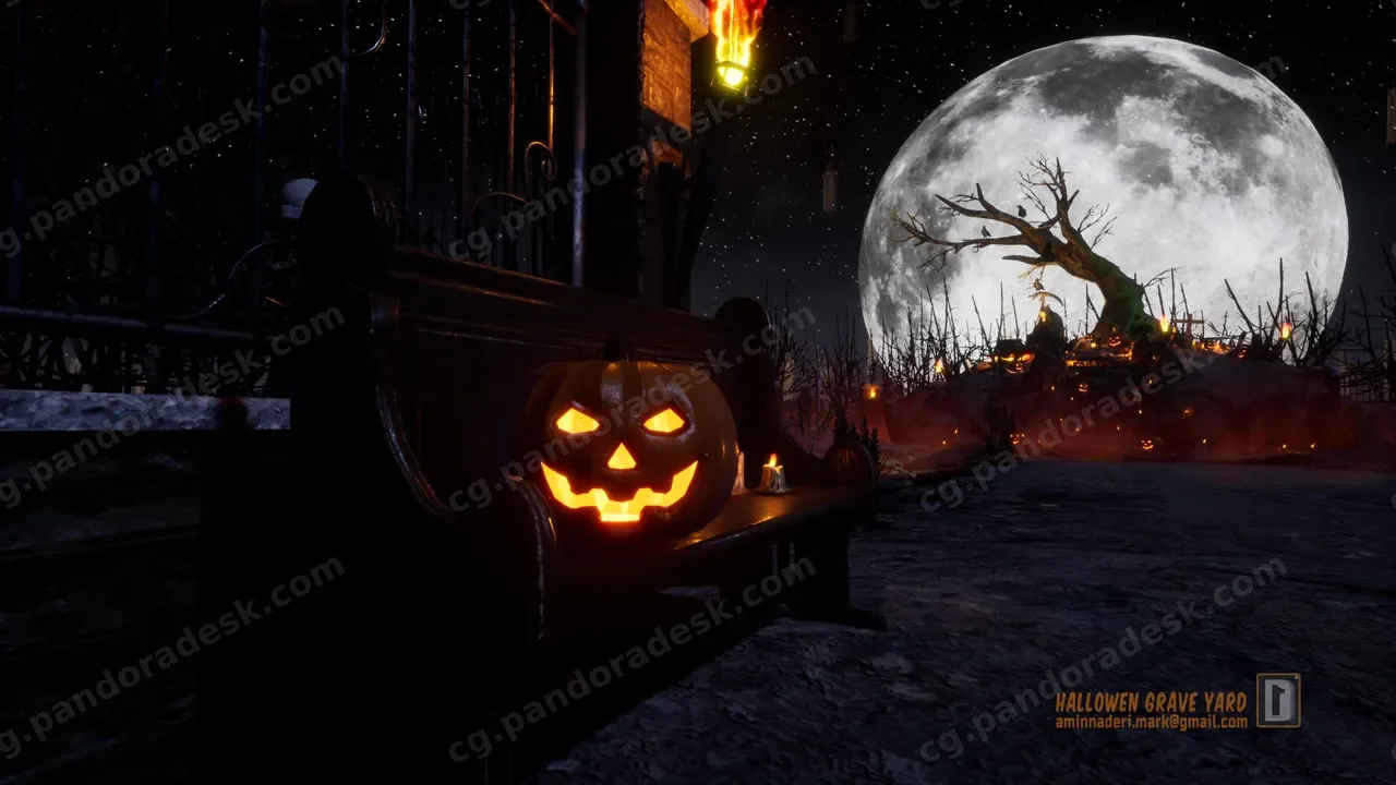 万圣节墓地 - Halloween Graveyard