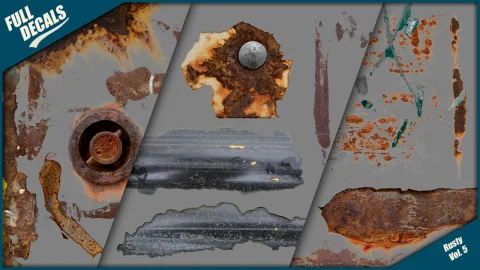 金属防锈贴花第 5 卷 Metal rust decals Vol. 5
