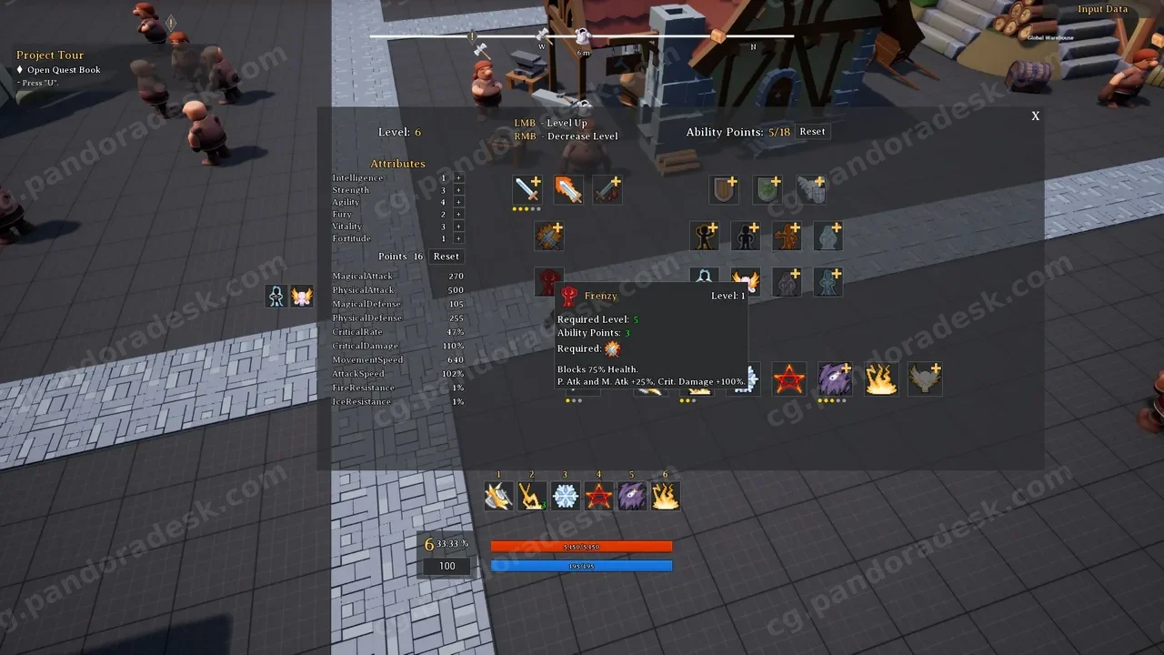 动作角色扮演游戏模板人工智能 Action RPG Template