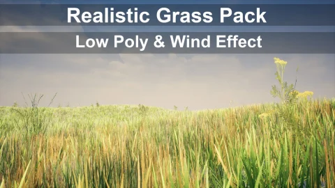 低面逼真草地包 - Low Poly Realistic Grass Pack