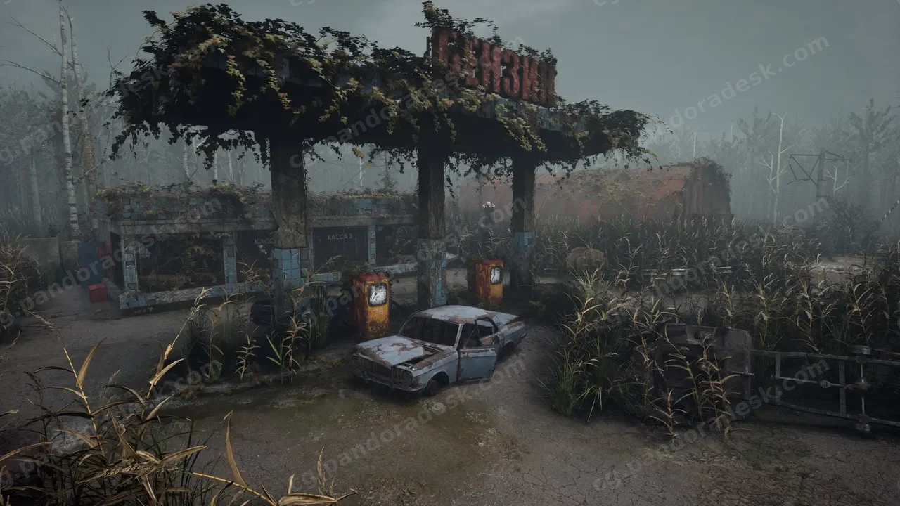后启示录沼泽森林工业区车库 - Swampy industrial zone