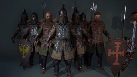 中世纪军队士兵-Light Lamellar Armour Pack