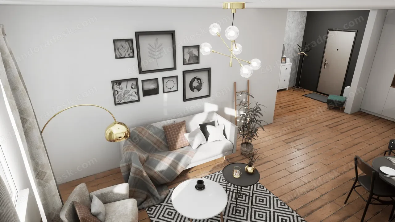 公寓内部(全简装)Apartment Interior (Fully basic-furnished)