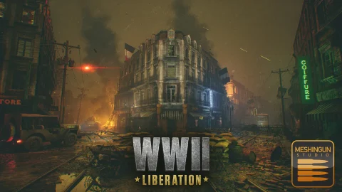 二战战区废墟环境 France WWII Liberation