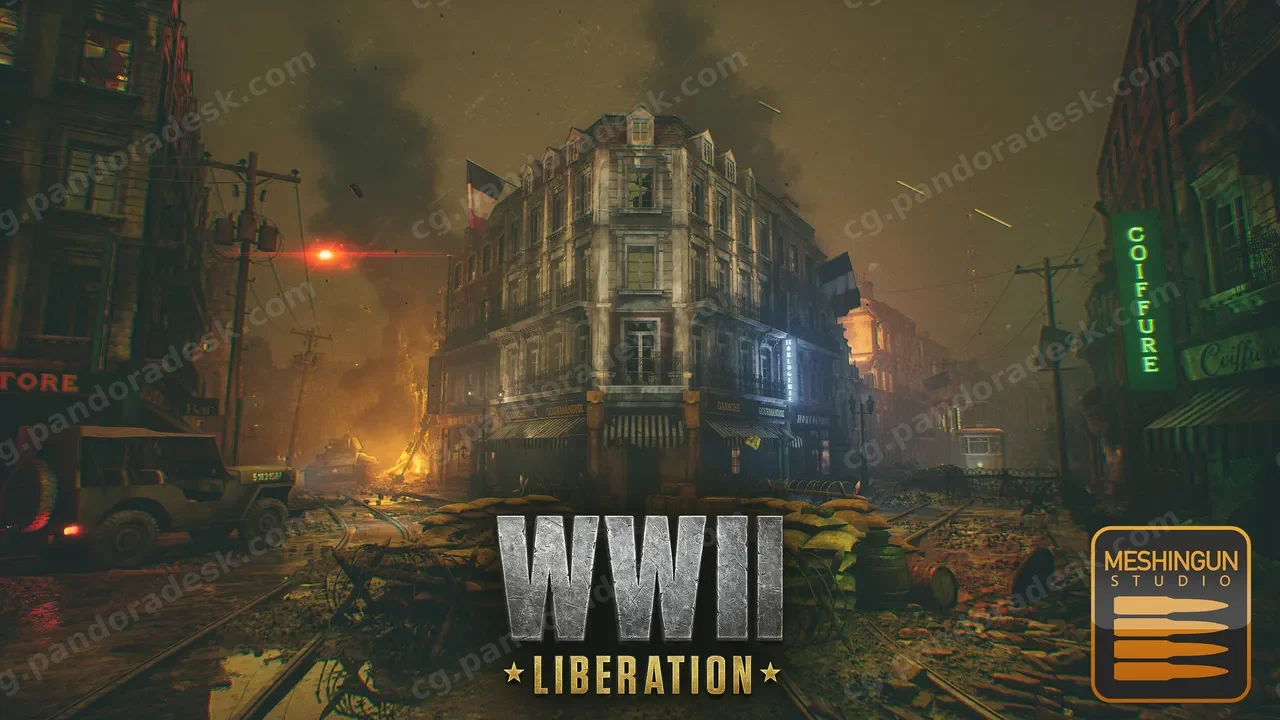 二战战区废墟环境 France WWII Liberation