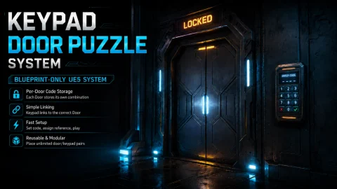 按键门禁谜题系统 - Keypad Door Puzzle System