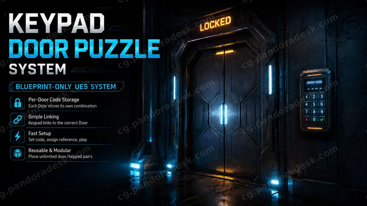 按键门禁谜题系统 - Keypad Door Puzzle System