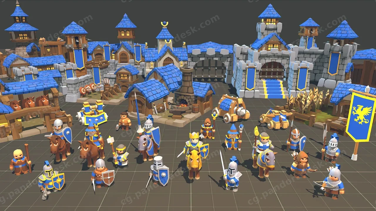卡通风格微型即时战略游戏合集 Toony Tiny RTS Set