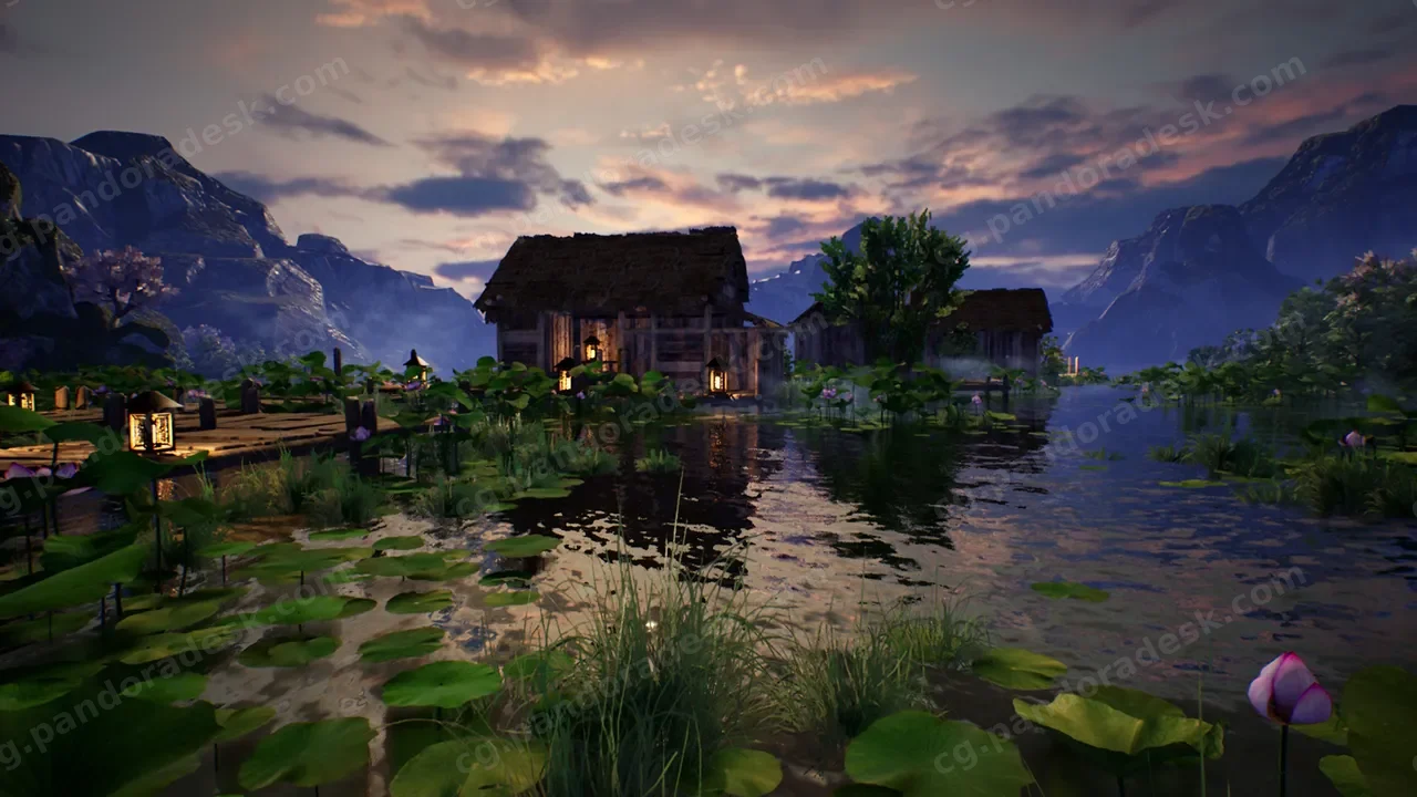 湖边木屋-LakeWoodenHouse