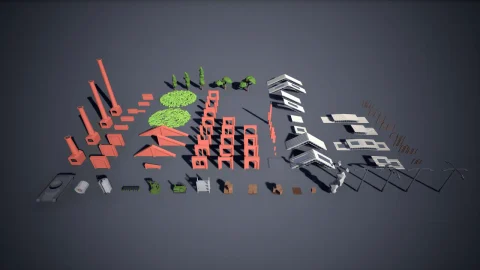 军事/坦克仓库Olbert's Low Poly: Industrial
