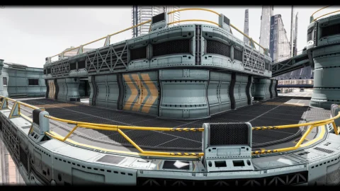 科幻基地建筑-Modular sci-fi environment