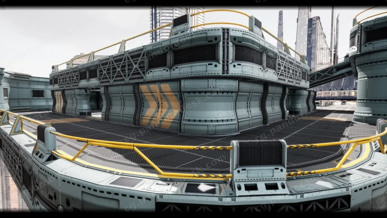 科幻基地建筑-Modular sci-fi environment
