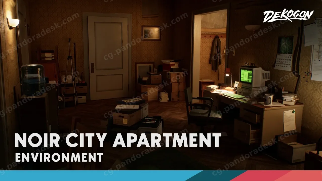 黑色电影风格的城市公寓 Noir City Apartment
