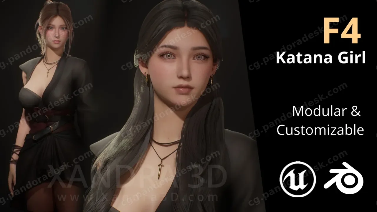 武士刀女孩 - F4 Katana Girl Satomi
