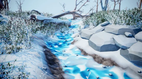 风格化冬季森林 - Stylized Winter Forest