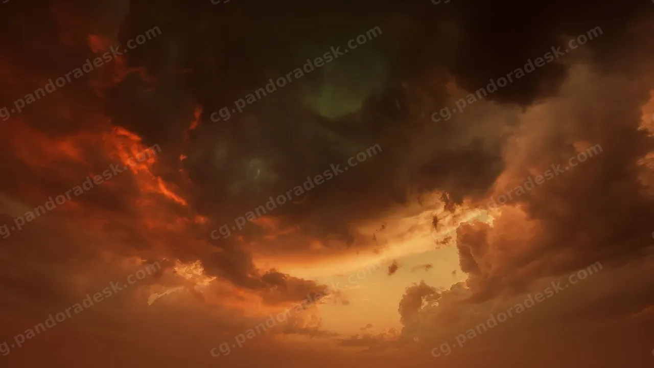 极光天空-Matte Painting Skybox Pack
