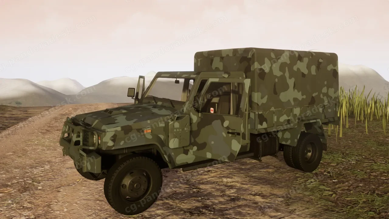 轻型军事越野车模型可驾驶 Light Military Vehicle