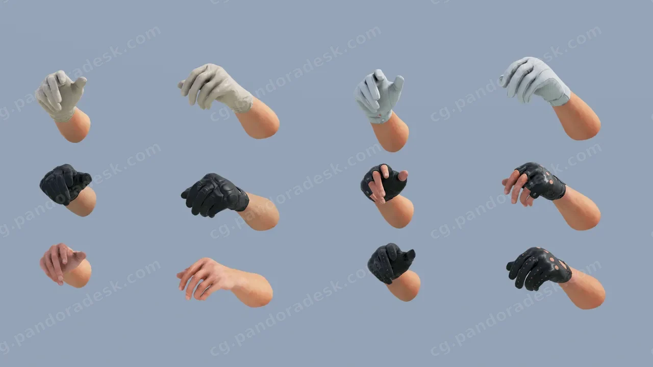 手部动画包-Animated Modern Civilian Hands Pack