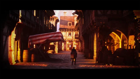 中世纪模块化城镇（带室内设计）- Medieval Modular Town (With Interiors)