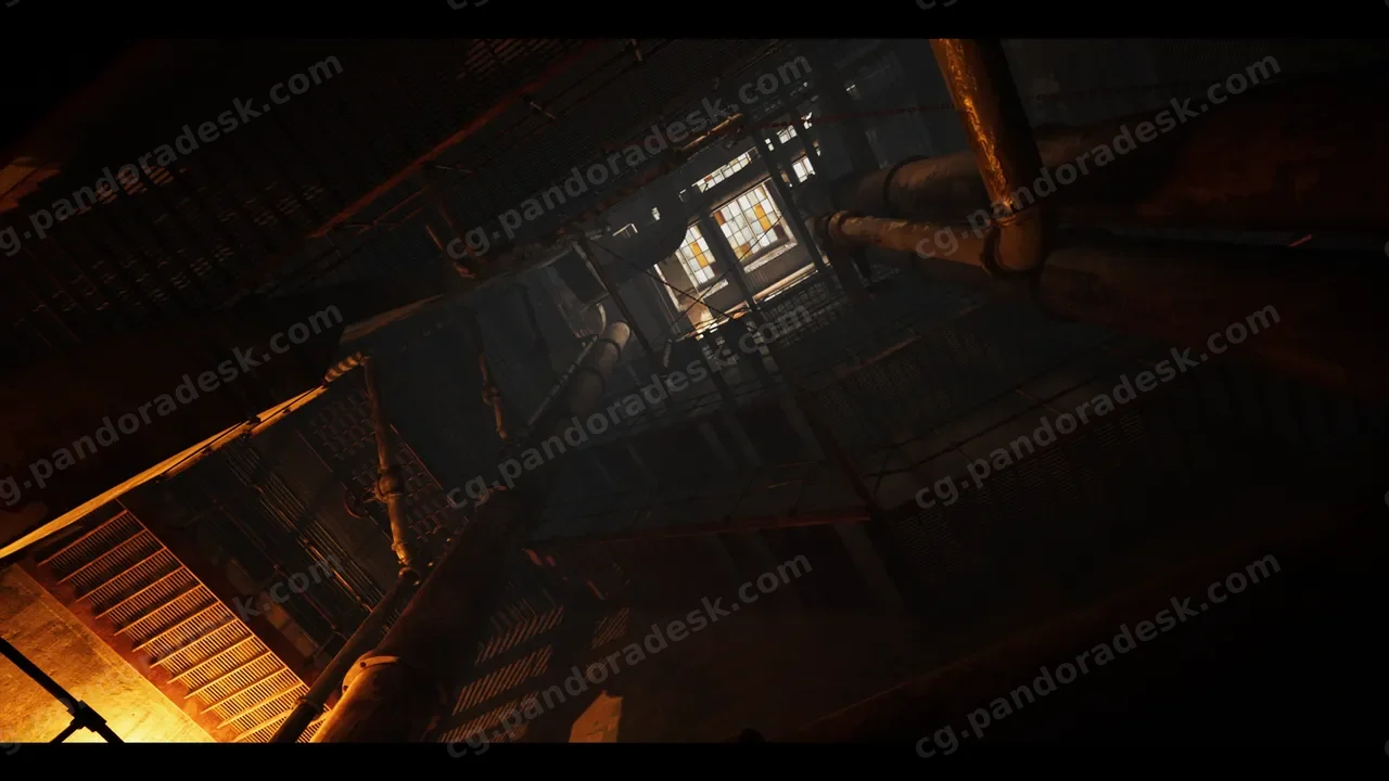 废弃的工业楼梯间 Abandoned Industrial Stairwell
