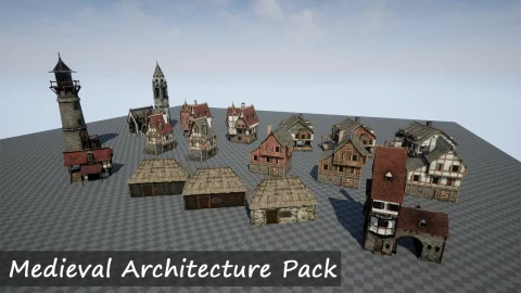 中世纪建筑包 - Medieval Architecture Pack
