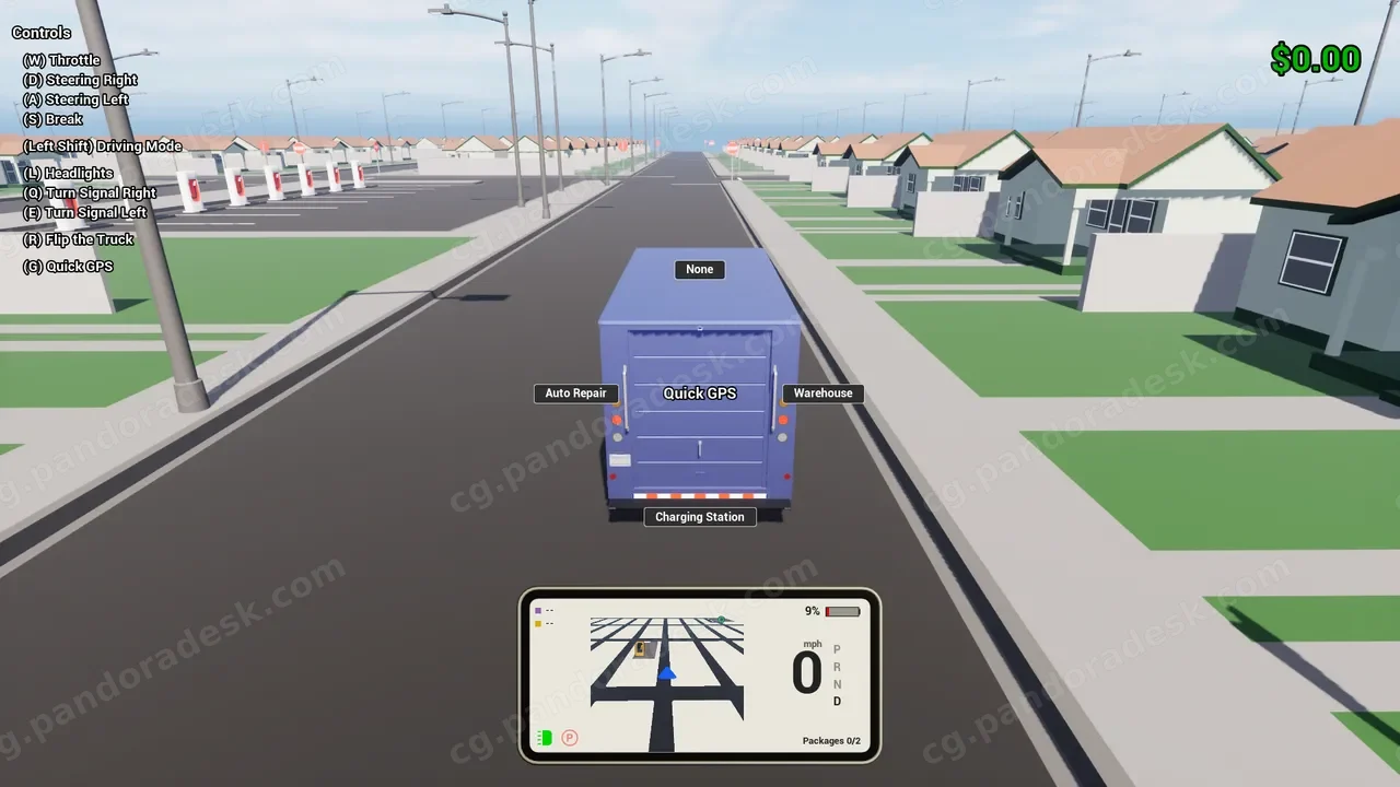 包裹配送模拟器 v2 - 模板 Package Delivery Simulator v2 - Template