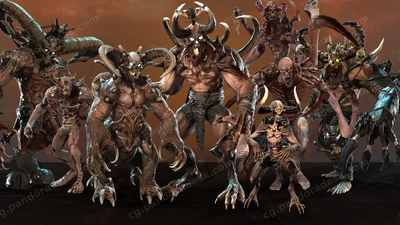 恶魔角色大型资源包 Demons_Big_Pack