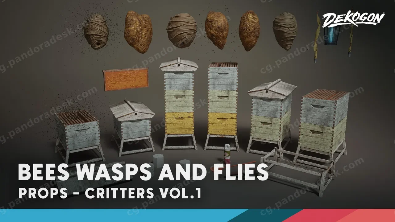 蜜蜂黄蜂苍蝇 - Critters VOL.1 - Bees Wasps Flies
