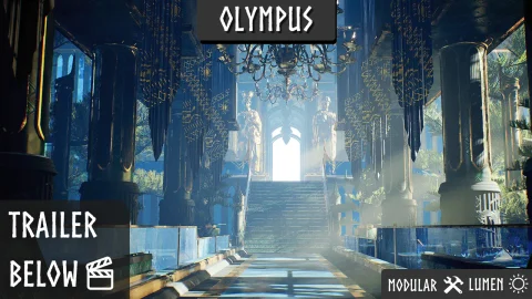 众神之殿宫殿神殿神庙场景 - Temple Of The Gods