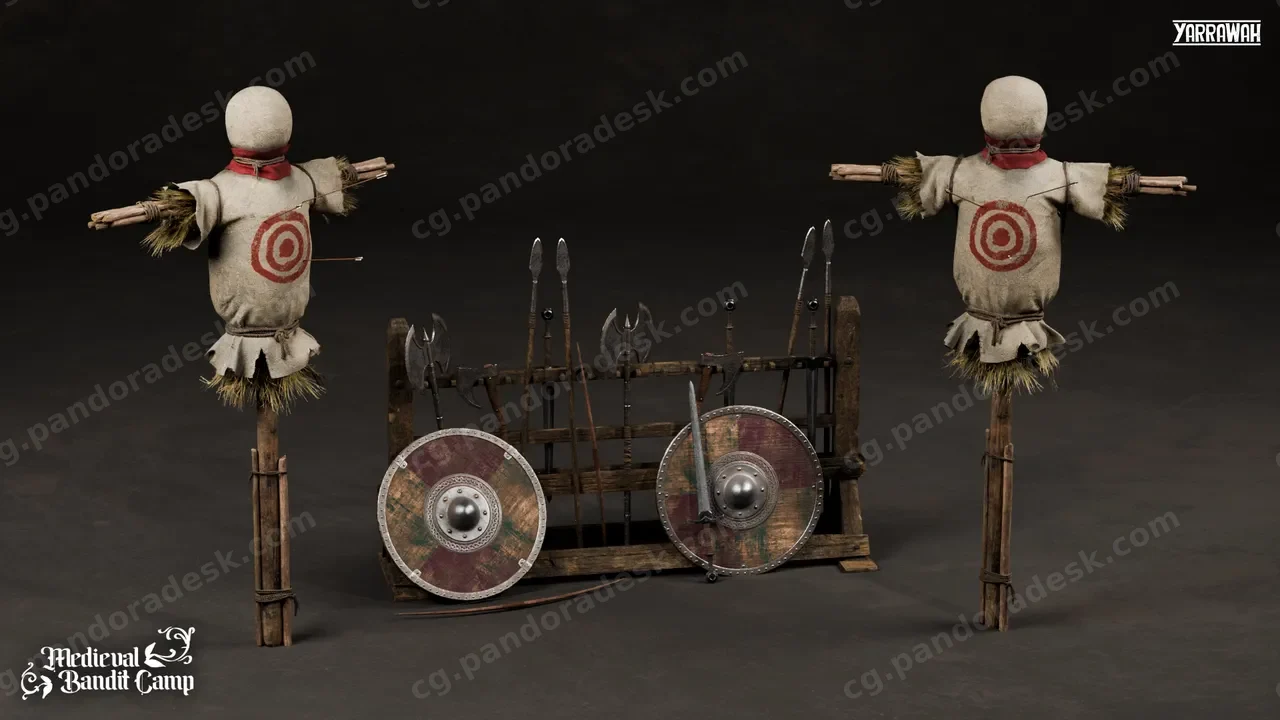 中世纪道具 第三卷 - 武器架 Medieval Props Vol. 3 - Weapon Rack